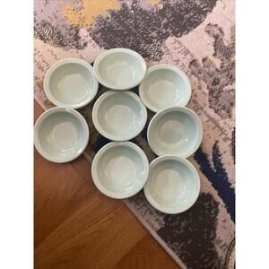 Vintage Texas Ware Set of 8 Small Mint Green Melamine Bowls #110 USA